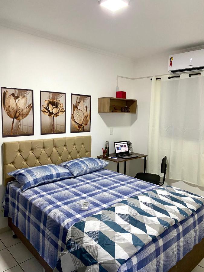 Apto No Centro Perto Do Shopping Com 2 Quartos De Casal Arcond Wifi Fibra Homeoffice E Garagem Em Dourados Exterior foto